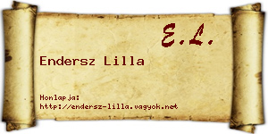 Endersz Lilla névjegykártya